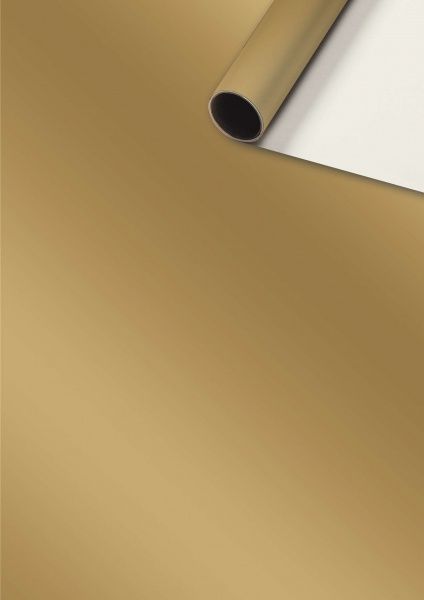 Бумага для упаковки STEWO Uni Plain gold 70x200 см 