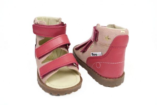 Сандалі ортопедичні MRUGALA р.27 рожевий 1299-44 