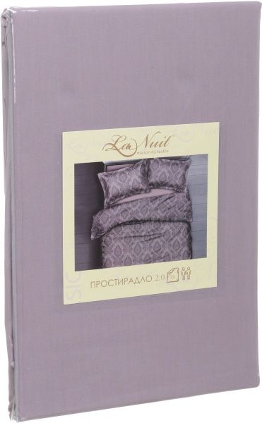 Простирадло Cipher 2 230x240 см бузковий La Nuit 