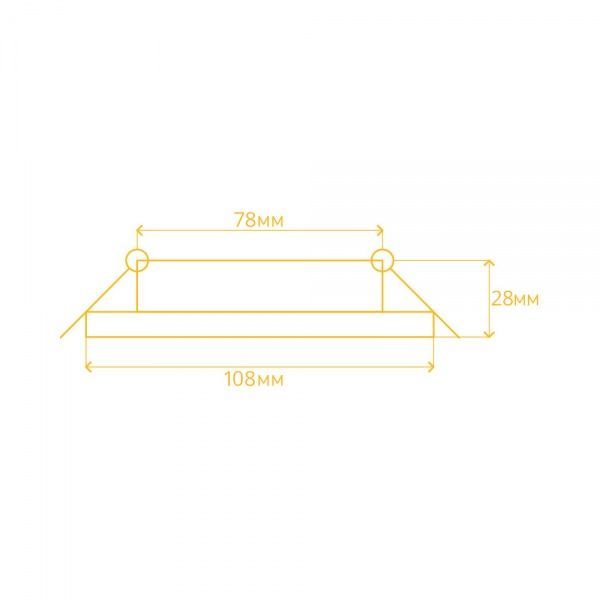 Світильник точковий LightMaster AL400 2 шт./уп. 8 Вт 5000 К білий 