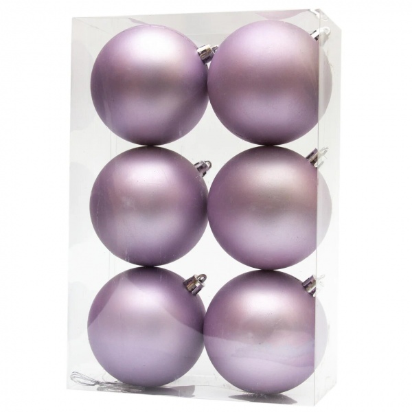 Набор шаров Девилон 6 шт., 8х16х24см, 891244 лиловый