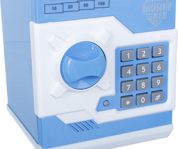 Сейф-скарбничка електронний дитячий класичний блакитний OTE0643207/blue
