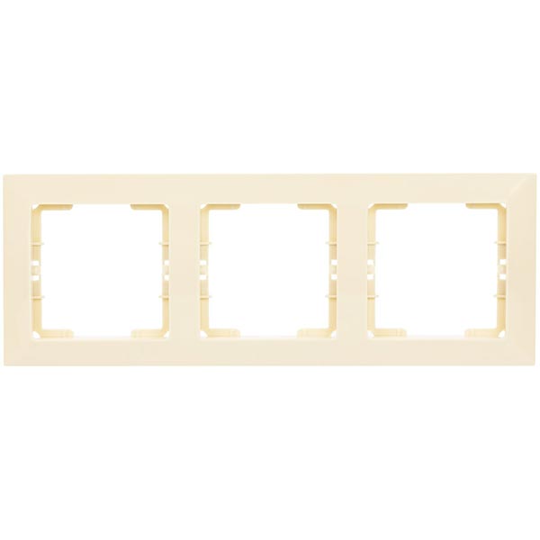 Рамка 3-ная Mutlusan Candela горизонтальная крем