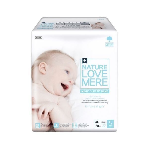 Підгузки Nature Love Mere Magic Slim Fit Band 12+ кг XL 20 шт.