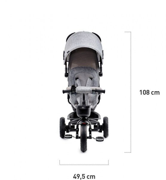 Велосипед-коляска Kinderkraft Aveo серый KKRAVEOBLU0000