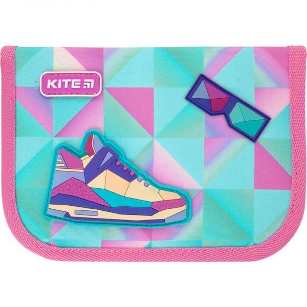 Пенал шкільний без наповнення 622 Cool girl 47298 KITE рожевий