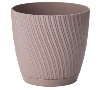 Горщик пластиковий Form Plastic Міка-13 круглий 1,14 л бежевий 