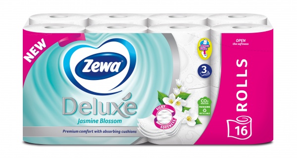 Туалетная бумага Zewa Deluxe Жасмин трехслойная 16 шт.