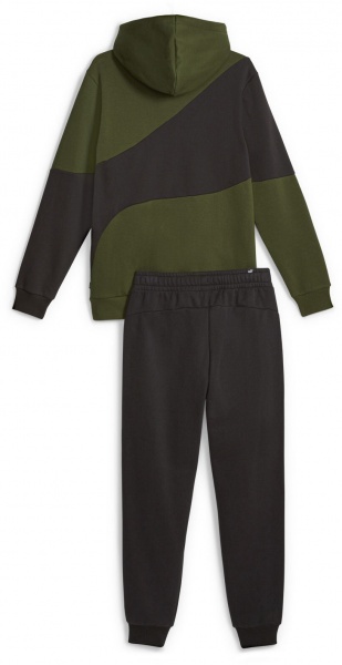 Спортивний костюм Puma PUMA POWER CAT SWEAT SUIT 67597231 р.S зелений
