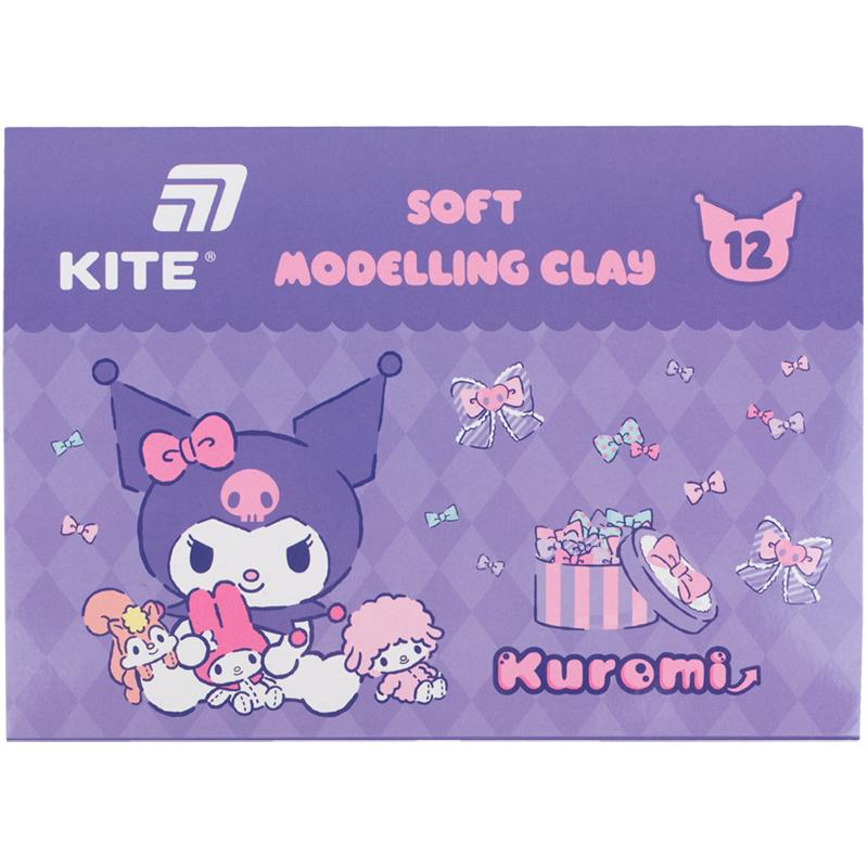 Пластилин восковый 12 цветов 240 г Kuromi HK24-1086 KITE