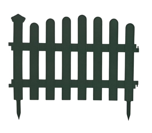 Ограждение для газона Мадера зеленая