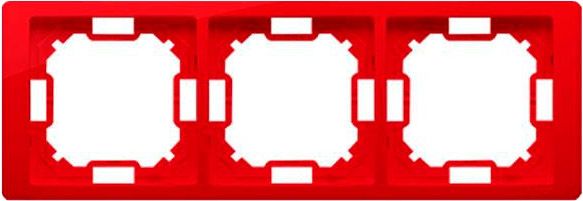 Рамка потрійна Simon Basic Neos 20 IP рубін BMRC3/033