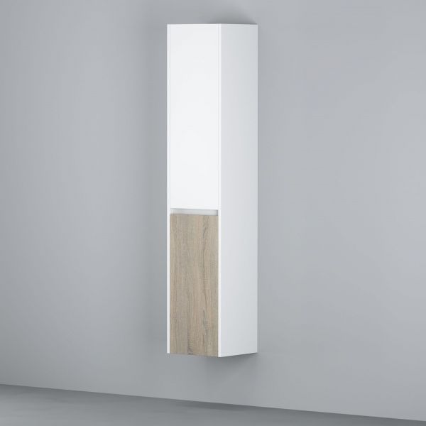 Шафа для ванної кімнати AM.PM M91CHR0351WF38 GEM S 35 см права білий глянець/дерево