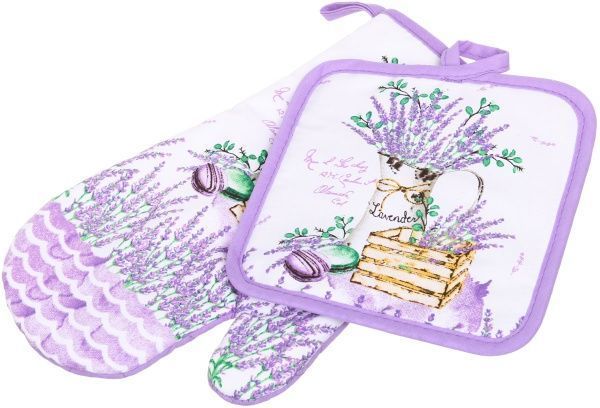 Набір кухонний Прихватка і рукавичка Luna Лаванда 