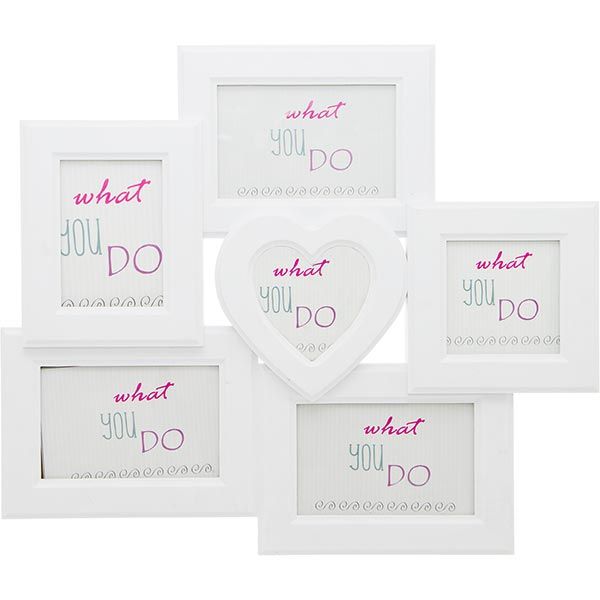 Фоторамка Колаж Серце 6 шт