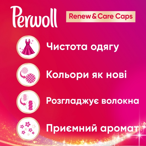 Капсулы для машинной стирки Perwoll Renew&Care (Colors) 27 шт. + 27 шт. 
