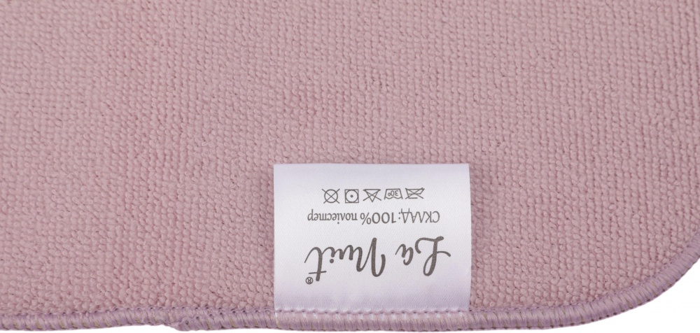 Коврик для сушки посуды La Nuit Ribbo 38х50 см пастельный розовый