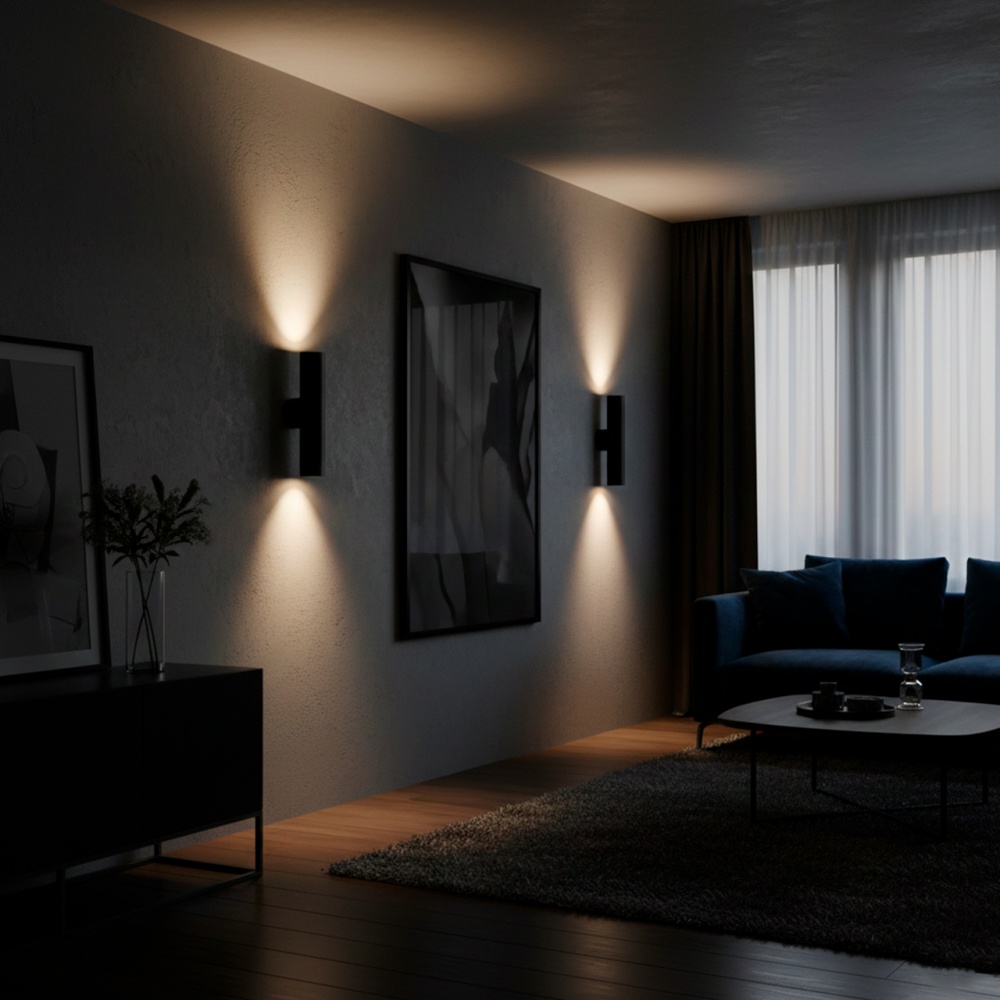 Бра Eurolamp Pure Line GU10 чорний LED-BRA-2xGU10(black)