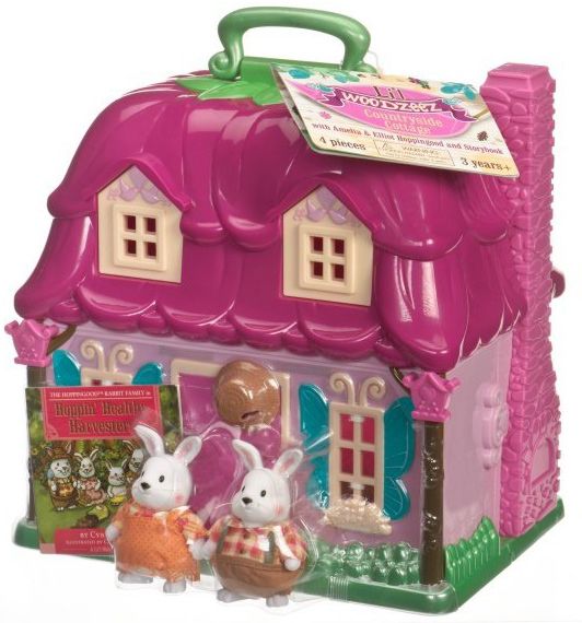 Ігровий набір Li'l Woodzeez Квітковий будинок і родина кроликів 6103M 