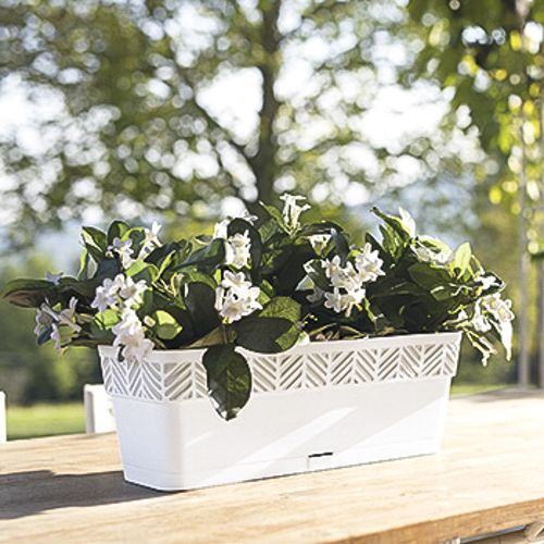 Ящик балконний Stefanplast Opera Orfeo прямокутний 9,5л (94950) білий 