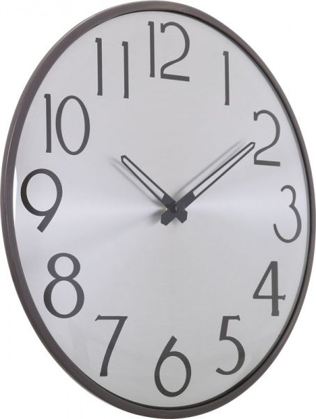 Часы настенные Moon 30,5 см серебряный