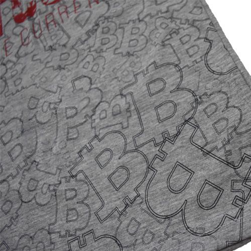 Футболка для мальчика Macma Bitcoin р.146 серый 9002 