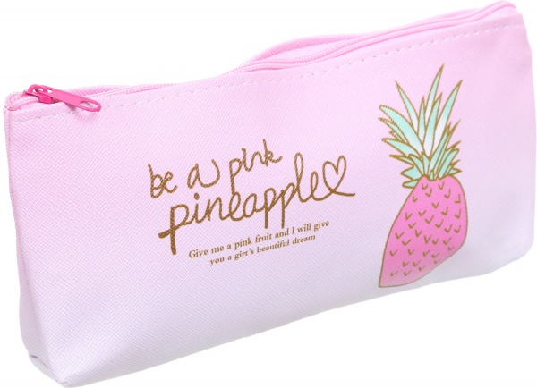 Пенал школьный Популярный ананас Nota Bene розовый