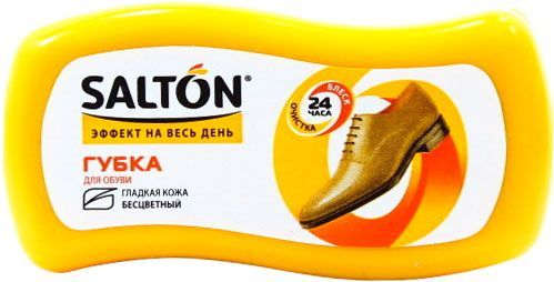 Губка-блиск SALTON для шкіряного взуття безбарвний