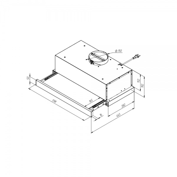 Витяжка Pyramida TL 60 (1100) 15-SYE IX