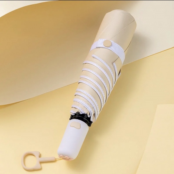 Зонт KRAGO Мяу складной мини полный автомат желтый желтый 