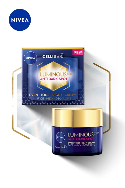 Крем для обличчя нічний Nivea LUMINOUS 630 Вирівнювання тону 50 мл
