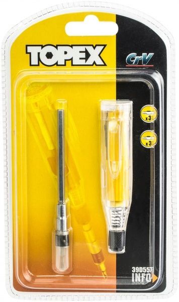 Отвертка со сменными насадками Topex ×