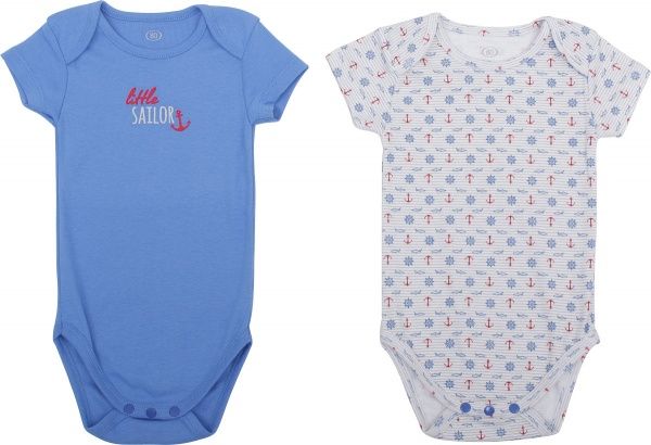 Боді дитяче Фламінго р.62 білий із синім 388-1007 