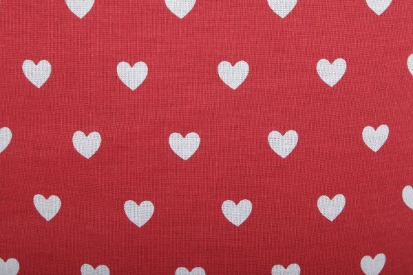 Корзина для игрушек Felt For You красная с сердечками