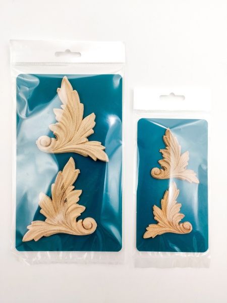 Декоративная панель деревянная угловая 2 шт., CN.02.60 56х60x3 мм 