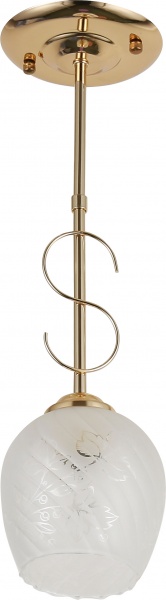 Світильник стельовий Accento lighting Leo 1x60 Вт E27 золото ALG-06845/1PFGD