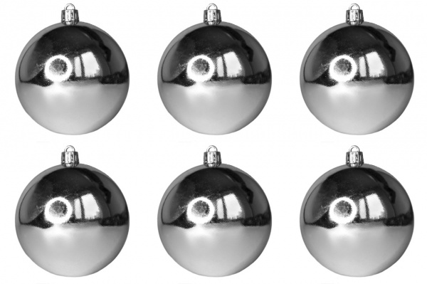 Набор елочных шаров Девилон 251208 d80 мм 6 шт./уп. 