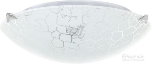 Світильник настінно-стельовий УТ Сяйво НПБ Сахара 2x60 Вт E27 білий 3003 