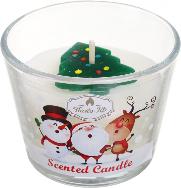 Свеча Pako-If в стакане Кексы Новогодние 