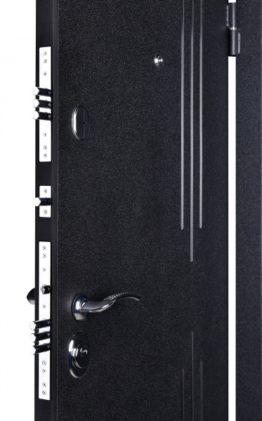 Дверь входная Двері БЦ Драгобрат мрамор черный муар 1200x2050 мм правая