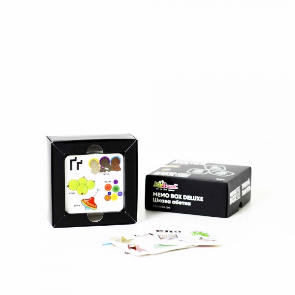 Гра карткова JoyBand Настільна гра JOYBAND MEMOBOX DELUX Цікава абетка MBD103