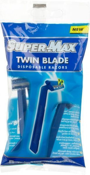 Станки одноразові Super-Max Twin Blade 2 5 шт.