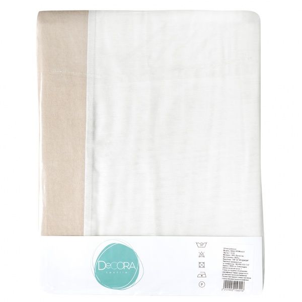 Штора Alliance 290х170 см біло-бежевий Decora textile