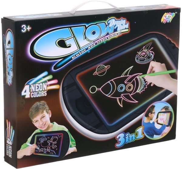 Дошка для малювання з підсвіткою Shantou Космос в чорному корпусі YM166