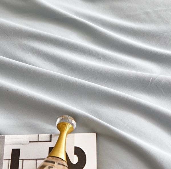 Комплект постельного белья семейный серо-зеленый Word of Dream 