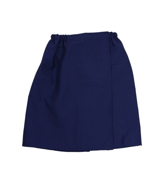 Парео для сауны Sauna PRO вафельне на липучке темно-синее