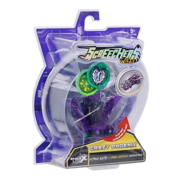 Трансформер Screechers Wild S3 L1 Крейзі Фенікс 1:43 EU682104