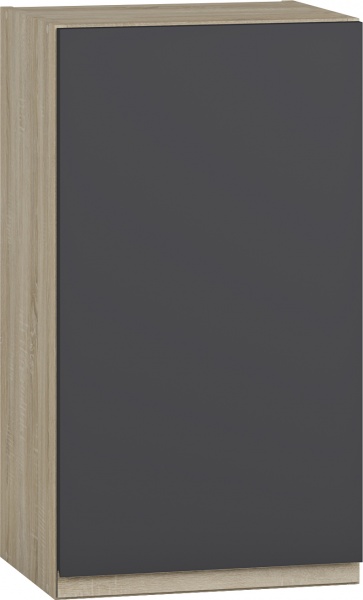 Шафа верхня МС Джетта 40х72х31,7 см, графіт сірий/дуб сонома Грейд