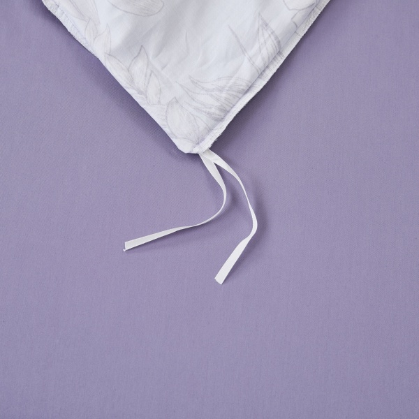 Комплект постільної білизни Mirano 2 білий із бузковим La Nuit 