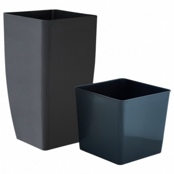 Вазон пластиковий Алеана Квадро 27,0х27,0х51,0 см квадратний 13 л (115038) 